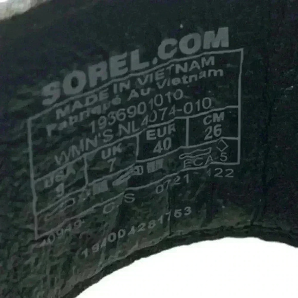 Sorel Kinetic Impact Black Shoes Women's Size 9 Ankle Strap Sandals - Picture 9 of 10